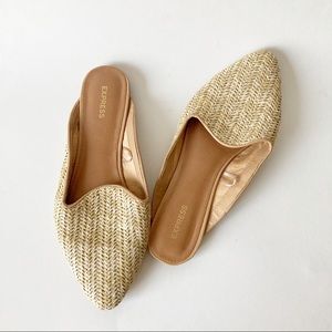 EXPRESS Pointed Toe Basket Weave Slip On